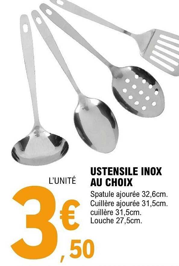 USTENSILE INOX AU CHOIX