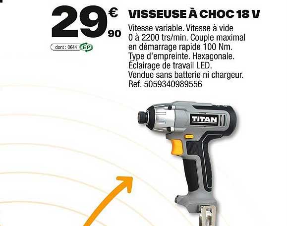 VISSEUSE À CHOC 18 V