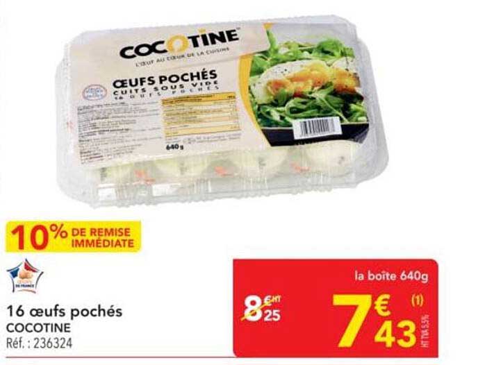 16 œufs pochés