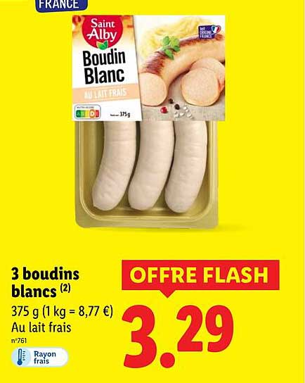3 boudins blancs