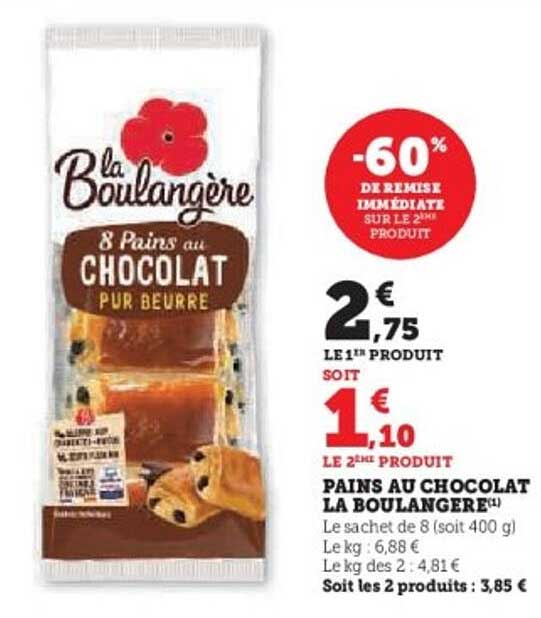 8 Pains au Chocolat Pur Beurre