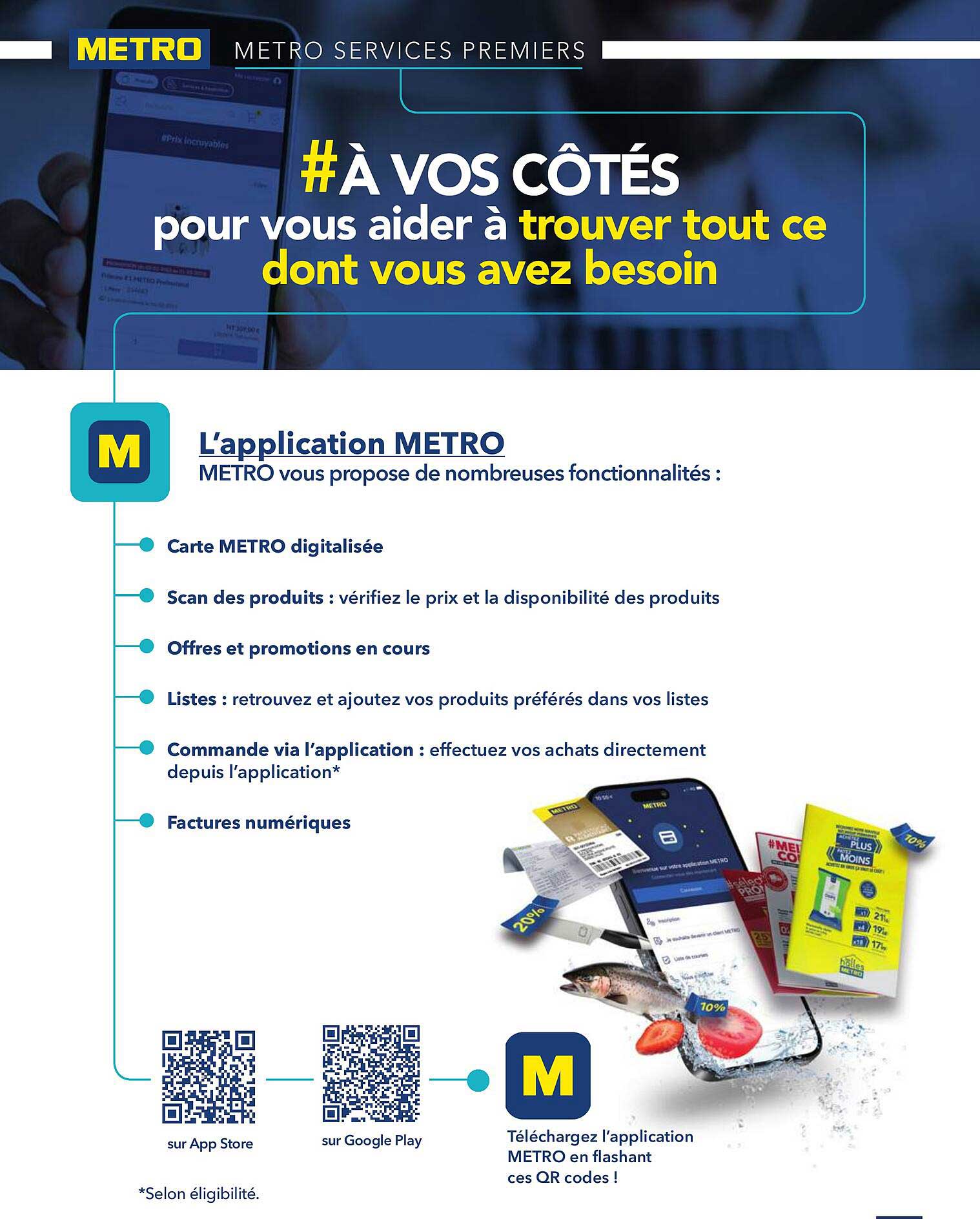 #À VOS CÔTÉS pour vous aider à trouver tout ce dont vous avez besoin