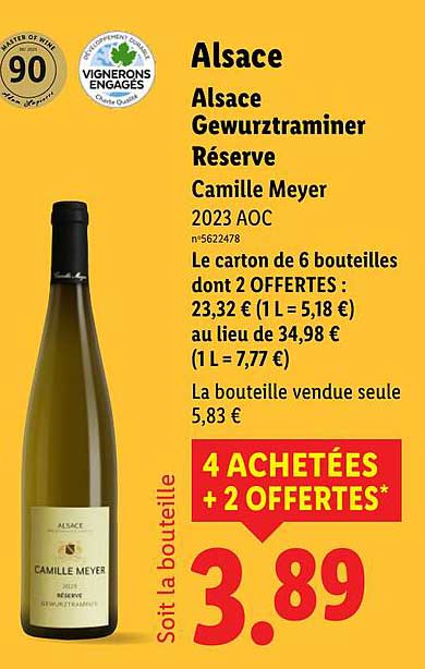 Alsace Gewurztraminer Réserve Camille Meyer