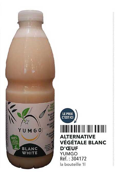 ALTERNATIVE VÉGÉTALE BLANC D'ŒUF YUMGO