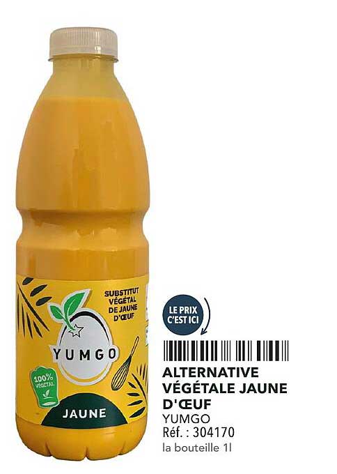 ALTERNATIVE VÉGÉTALE JAUNE D'ŒUF
