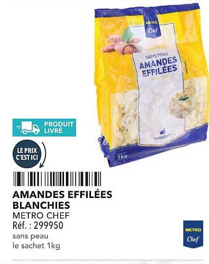 AMANDES EFFILÉES BLANCHIES