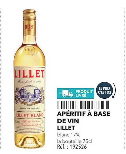 APÉRITIF À BASE DE VIN LILLET