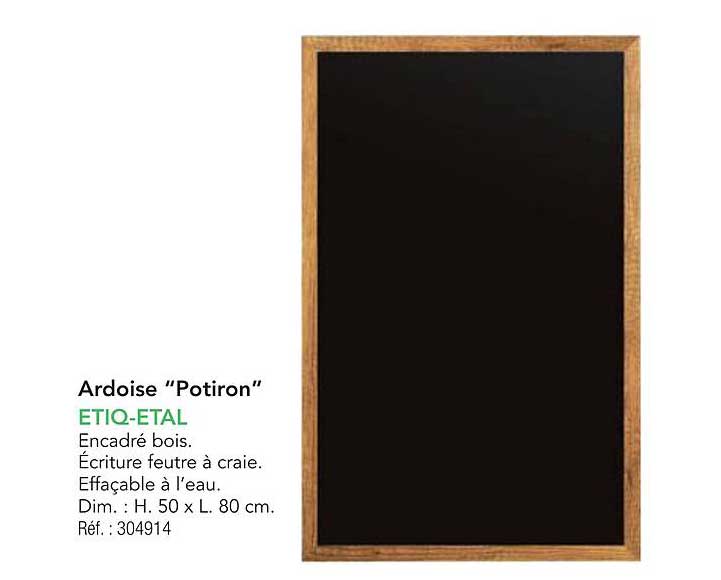 Ardoise "Potiron"