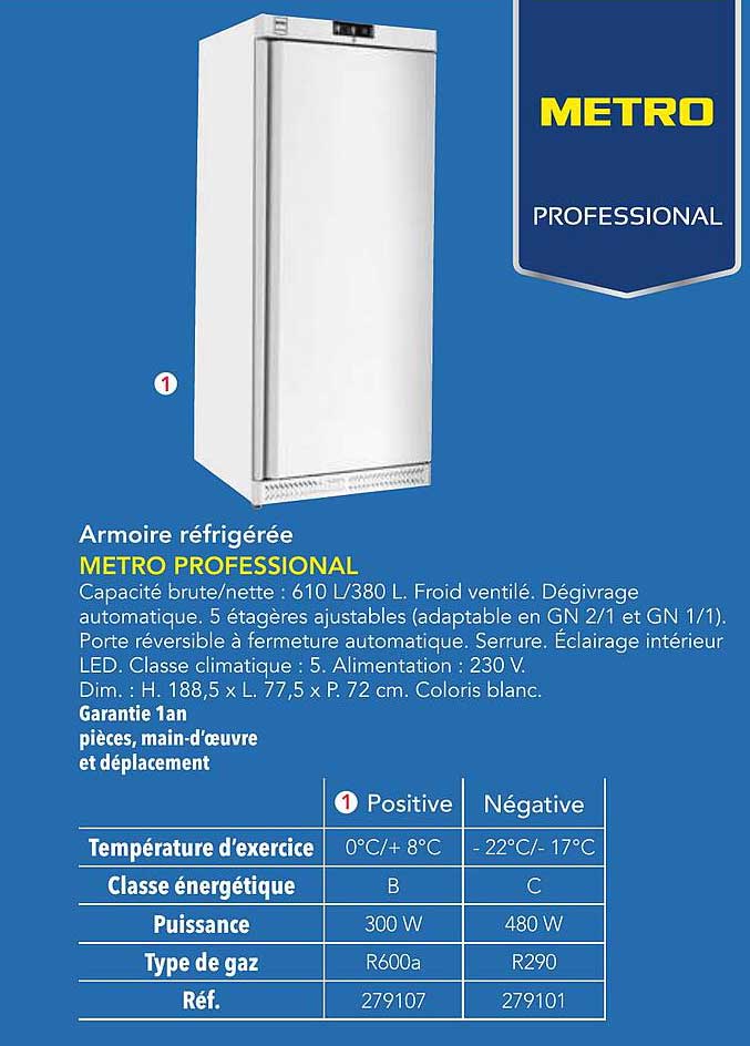 Armoire réfrigérée METRO PROFESSIONAL