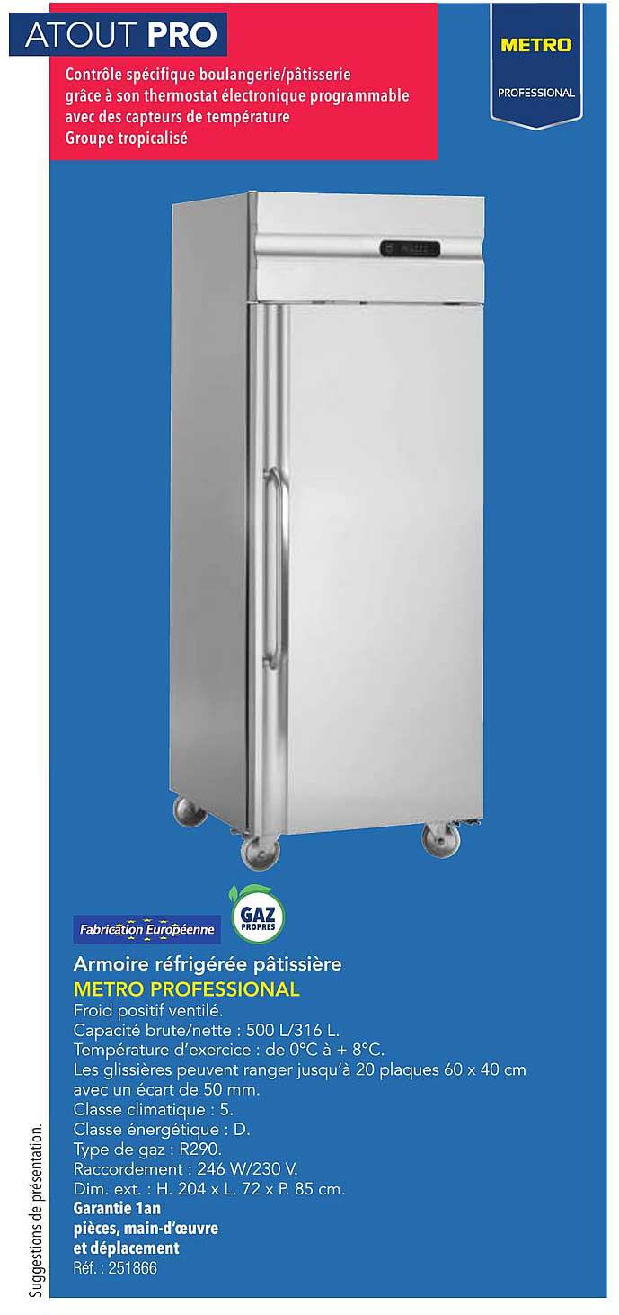 Armoire réfrigérée pâtissière METRO PROFESSIONAL