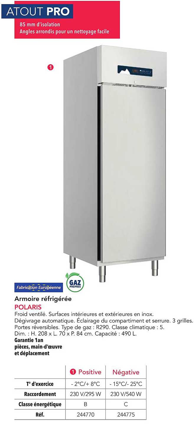 Armoire réfrigérée POLARIS