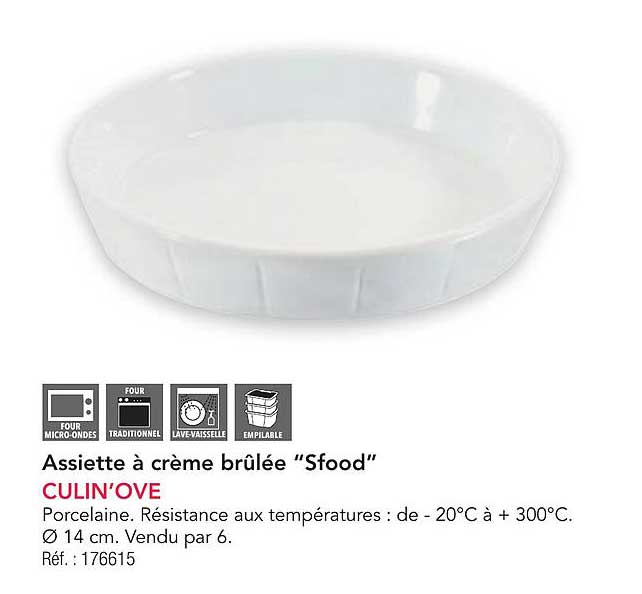 Assiette à crème brûlée “Sfood”