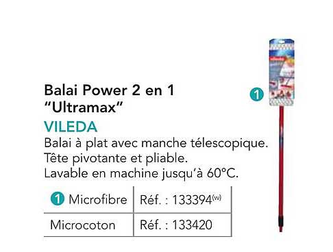 Balai Power 2 en 1 "Ultramax"
