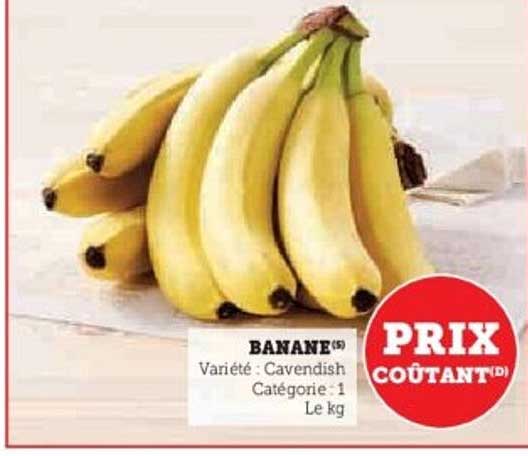 BANANE(S) - Variété : Cavendish - Catégorie : 1 - Le kg