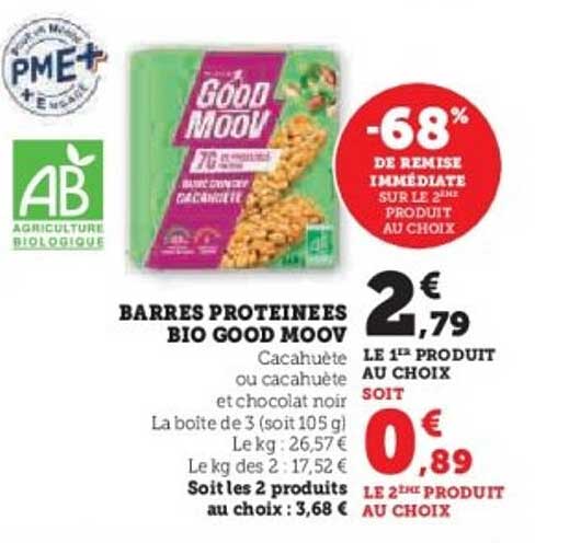 BARRES PROTEINEES BIO GOOD MOOV