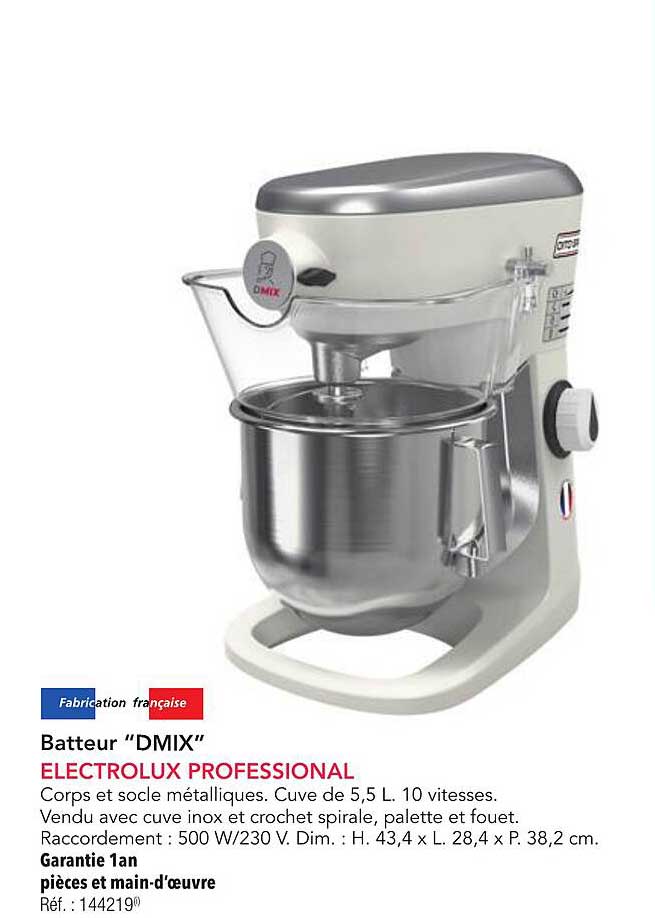 Batteur "DMIX" ELECTROLUX PROFESSIONAL