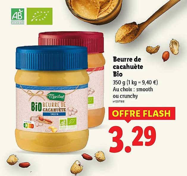 Beurre de cacahuète Bio