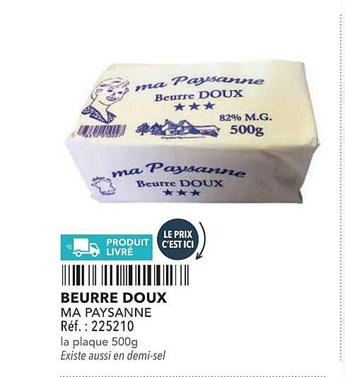 BEURRE DOUX MA PAYSANNE