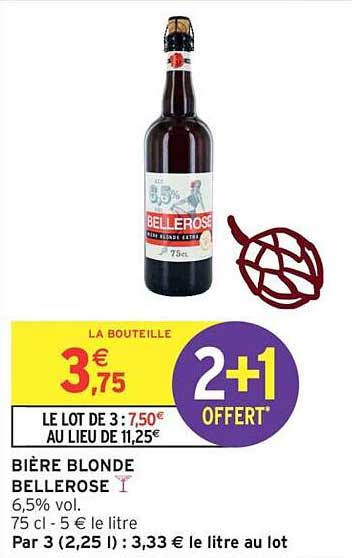 BIÈRE BLONDE BELLEROSE