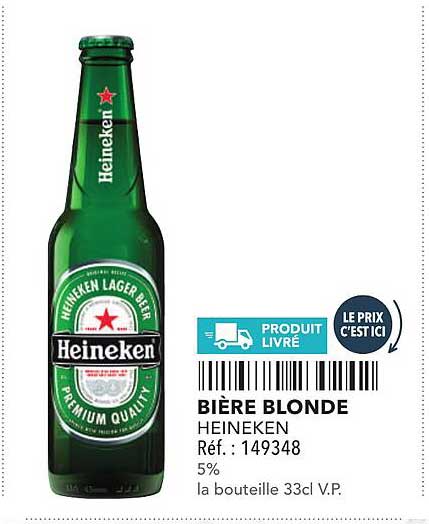 BIÈRE BLONDE HEINEKEN