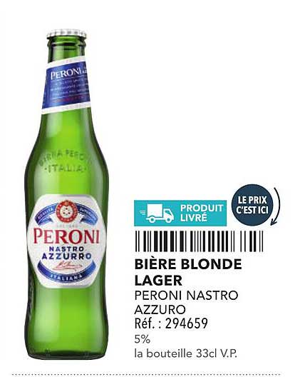 BIÈRE BLONDE LAGER PERONI NASTRO AZZURRO