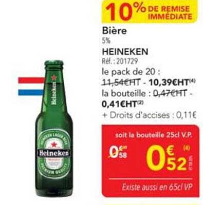 Bière HEINEKEN