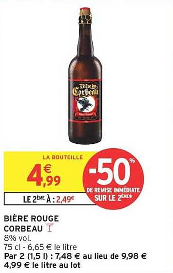 BIÈRE ROUGE CORBEAU