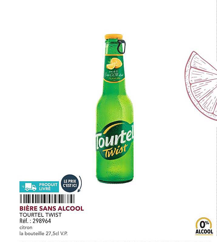 Bière sans alcool TOURTEL TWIST