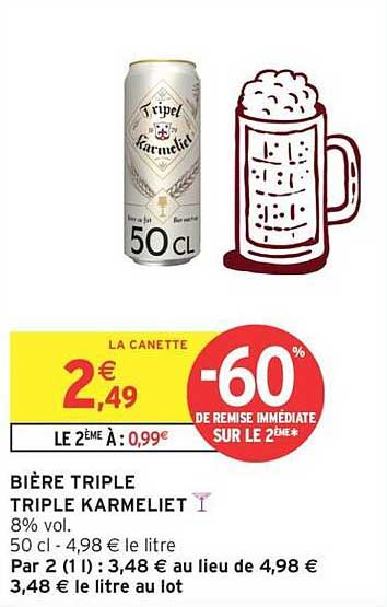 BIÈRE TRIPLE TRIPLE KARMELIET