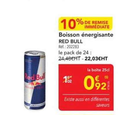 Boisson énergisante RED BULL