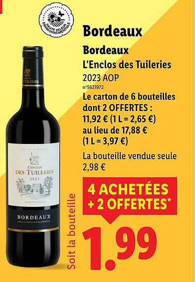 Bordeaux L'Enclos des Tuileries 2023 AOP