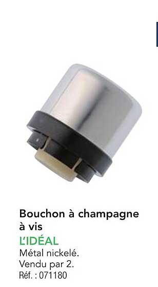 Bouchon à champagne à vis