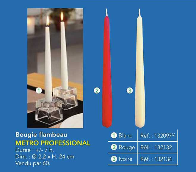 Bougie flambeau METRO PROFESSIONAL
