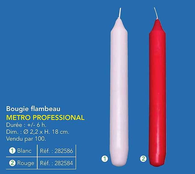 Bougie flambeau METRO PROFESSIONAL