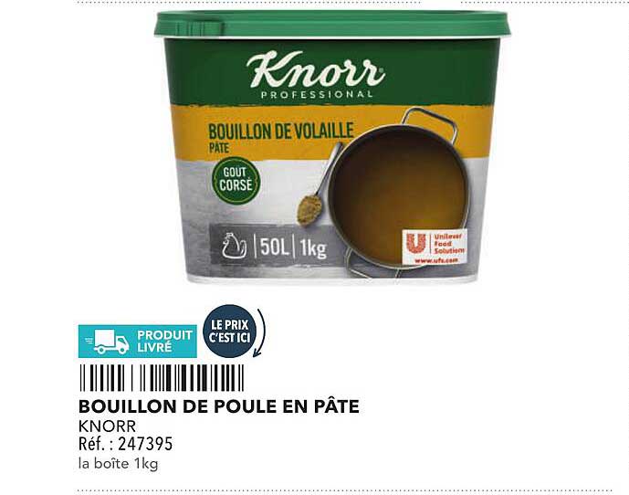 BOUILLON DE POULE EN PÂTE