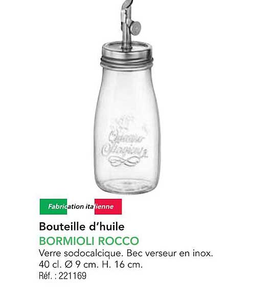 Bouteille d’huile BORMIOLI ROCCO