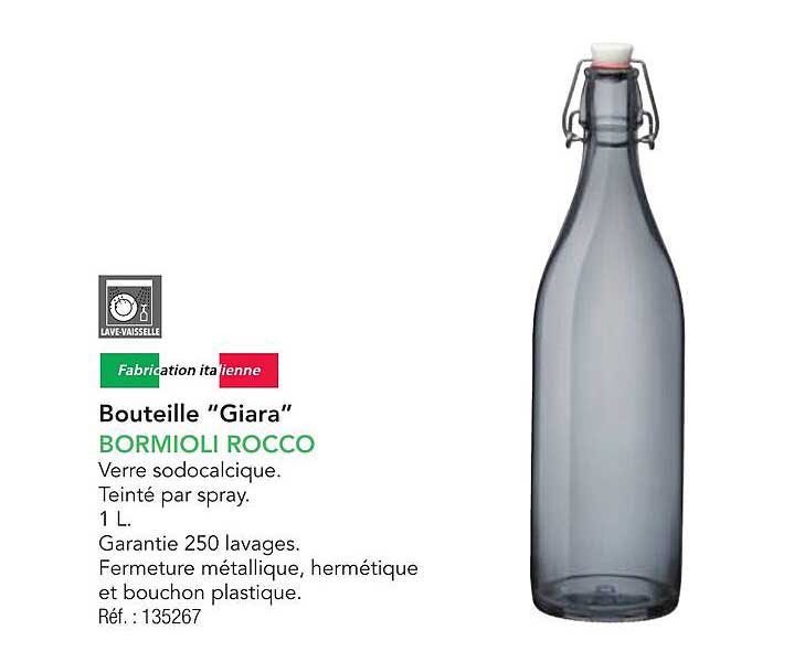 Bouteille "Giara" BORMIOLI ROCCO