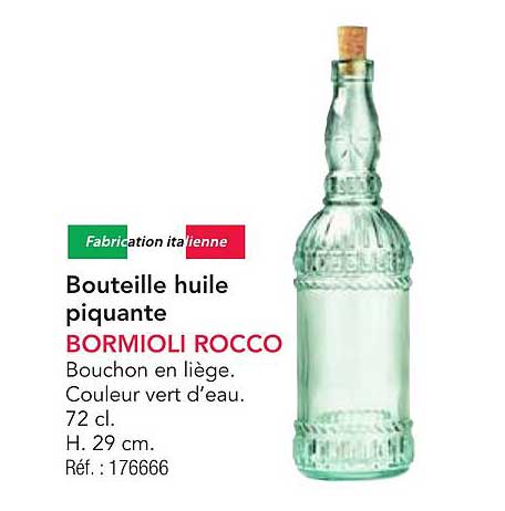 Bouteille huile piquante BORMIOLI ROCCO