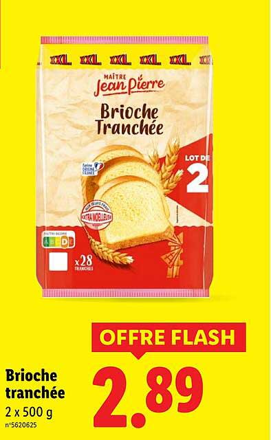 Brioche tranchée