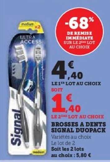 BROSSES A DENTS SIGNAL DUOPACK
