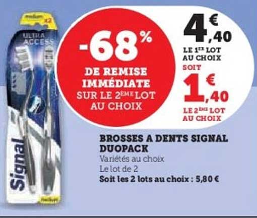 BROSSES A DENTS SIGNAL DUOPACK