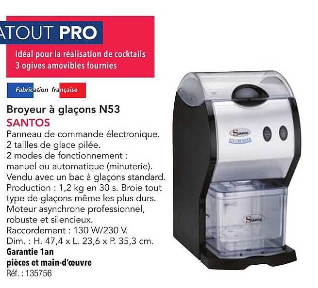 Broyeur à glaçons N53 SANTOS