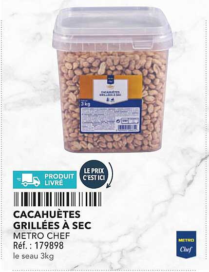 CACAHUÈTES GRILLÉES À SEC