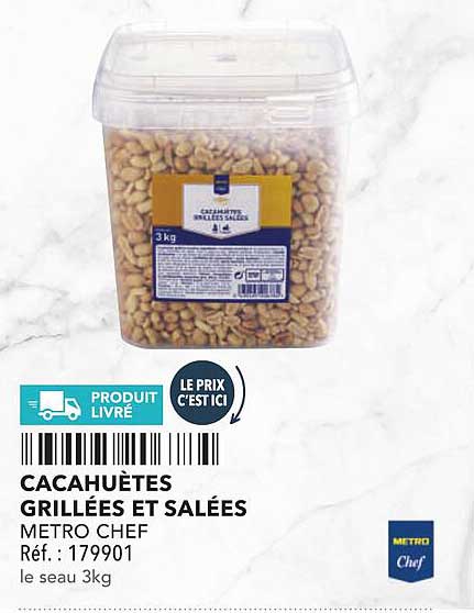 CACAHUÈTES GRILLÉES ET SALÉES