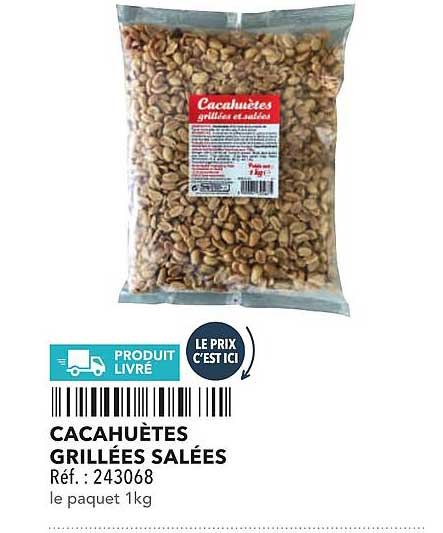 CACAHUÈTES GRILLÉES SALÉES