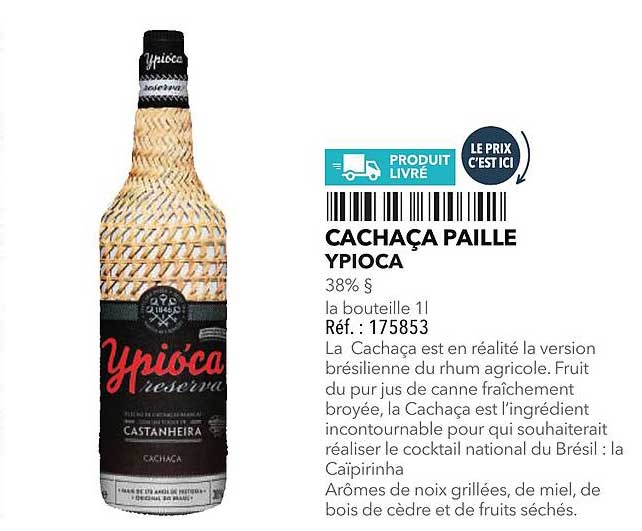 Cachaça Paille Ypióca