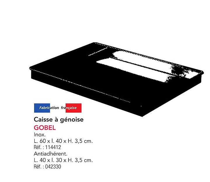 Caisse à génoise GOBEL - Inox