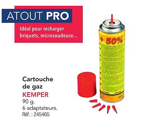 Cartouche de gaz KEMPER