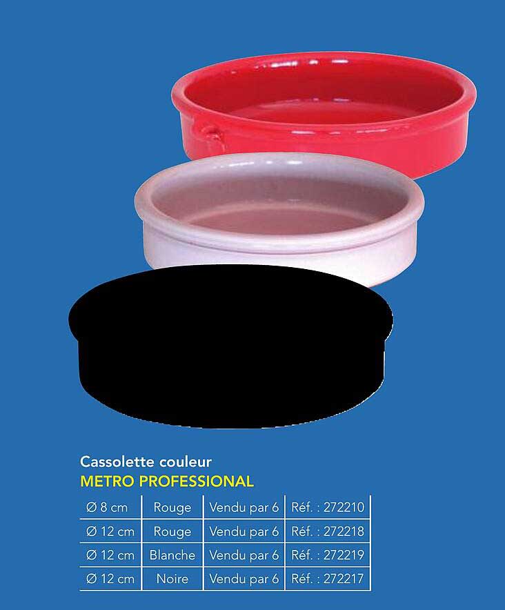 Cassolette couleur METRO PROFESSIONAL