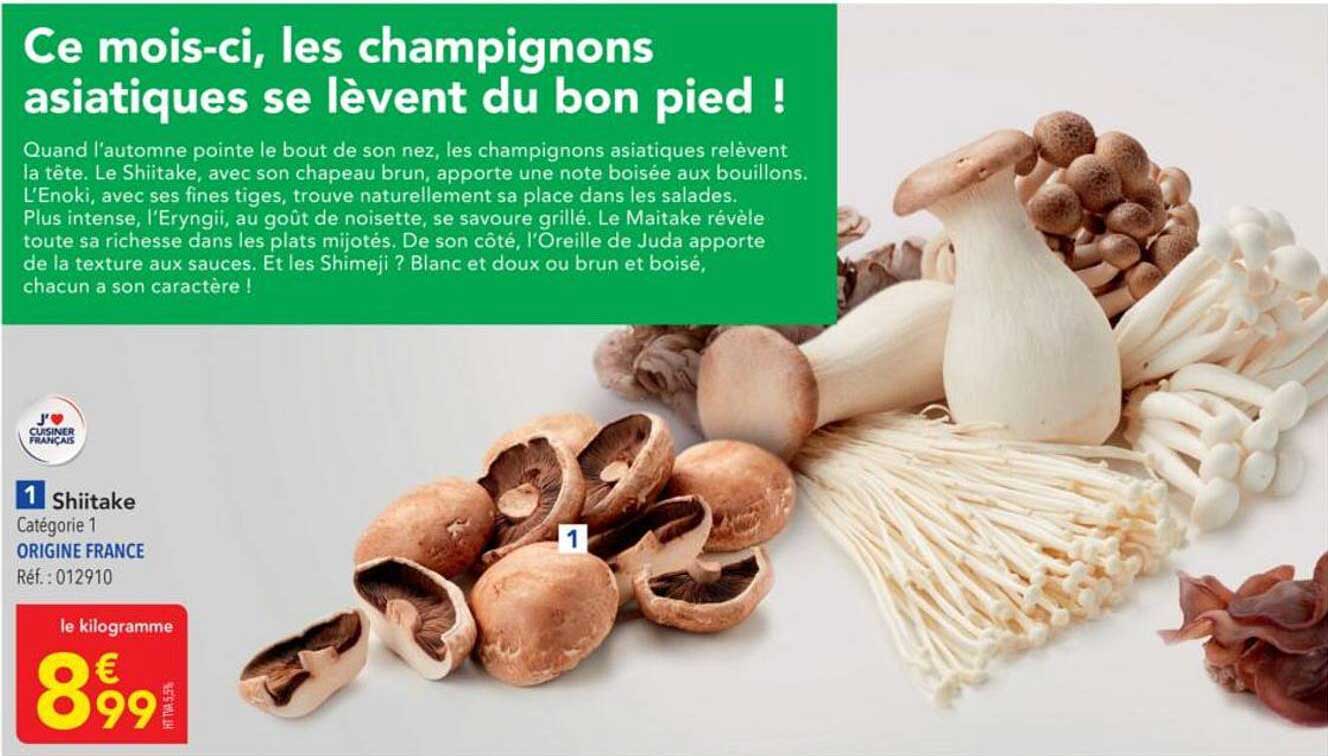 Ce mois-ci, les champignons asiatiques se lèvent du bon pied !
